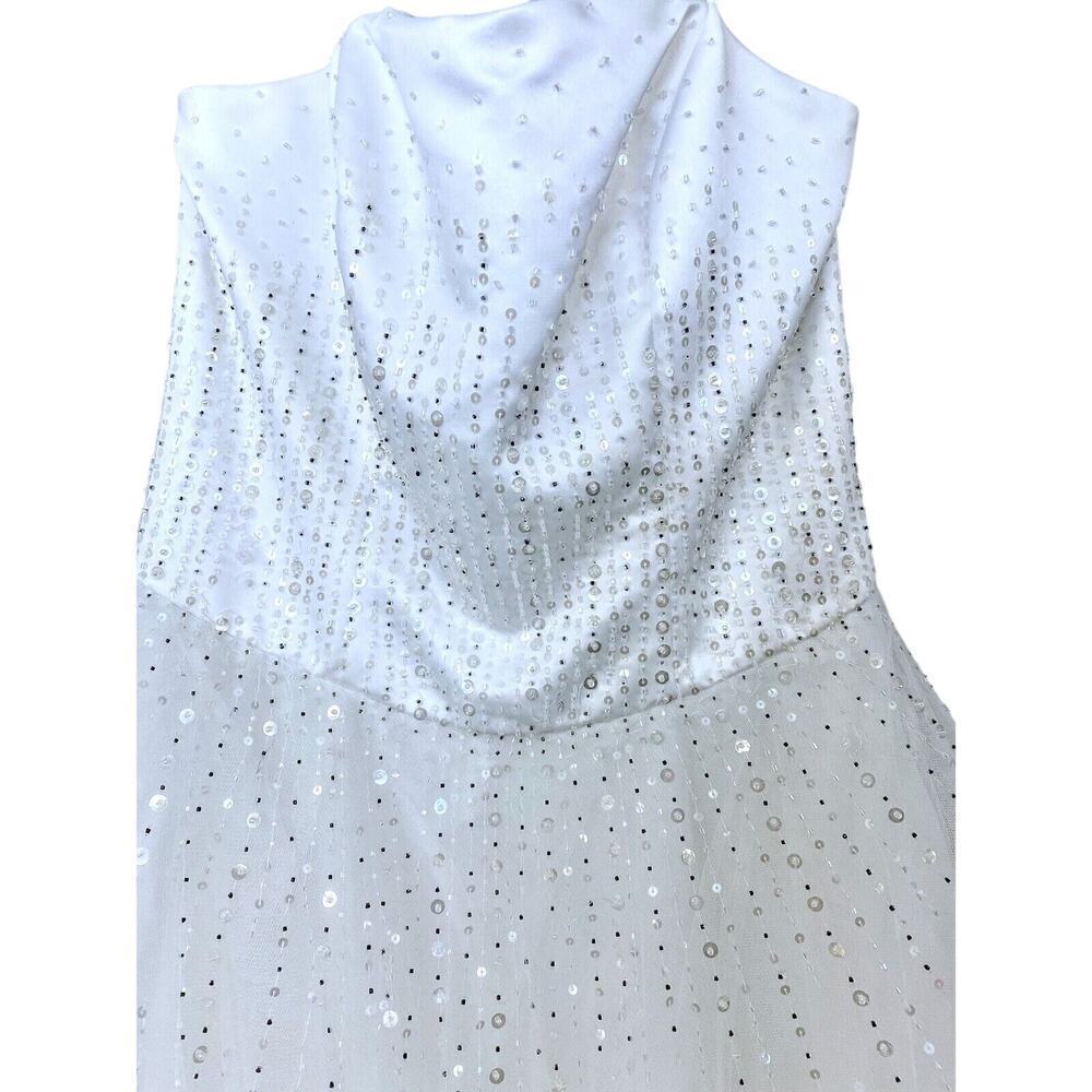 Mori Lee PURE WHITE Wedding Gown 7/8 Princess Tulle Sequins Make Baby Girl Dress - Picture 3 of 10